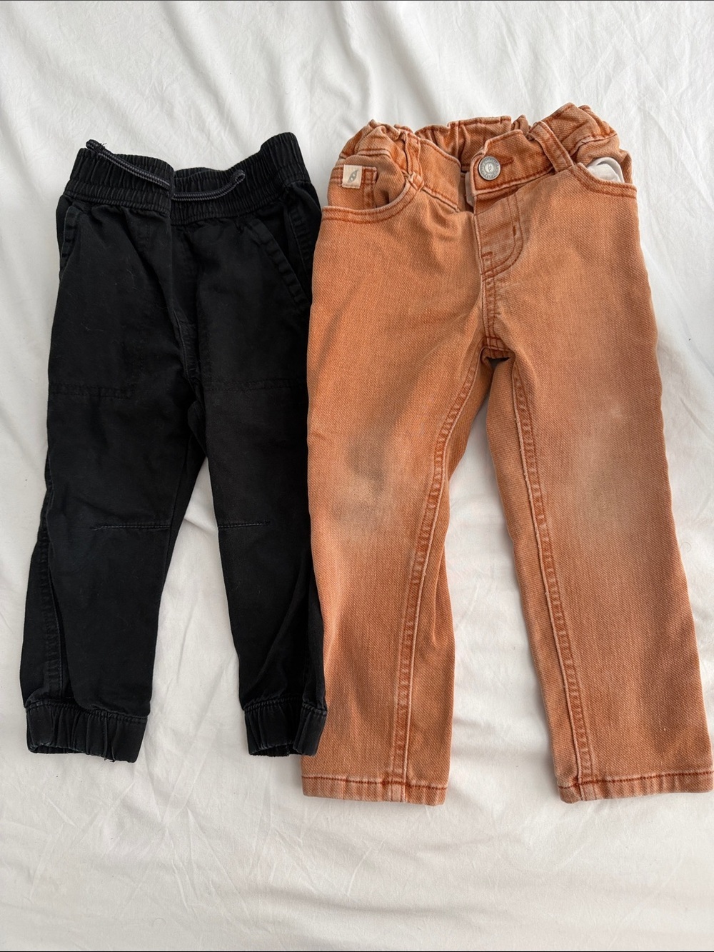 Garanimals Black & Rust Orange Kids Joggers Set 2T